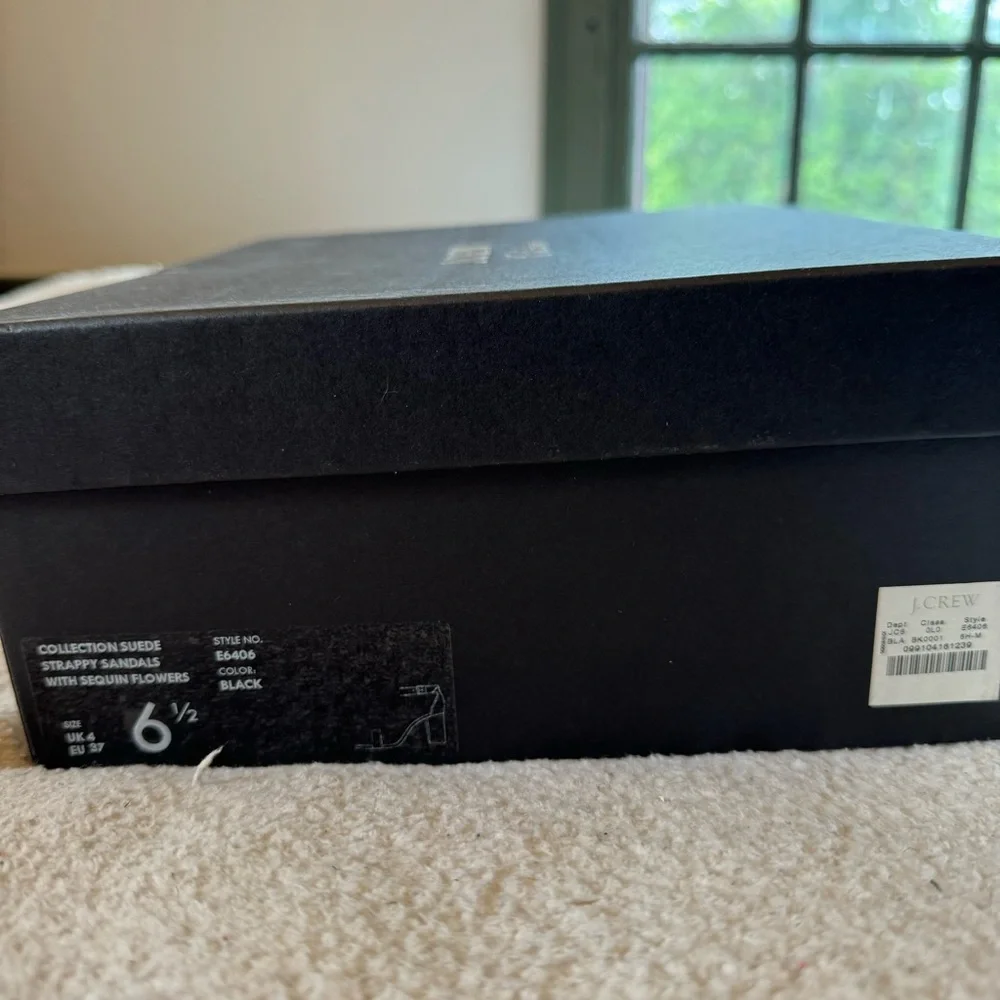 J Crew Collection sandals with sequin flowers, gorgeous! EUC! - Picture 12 of 12